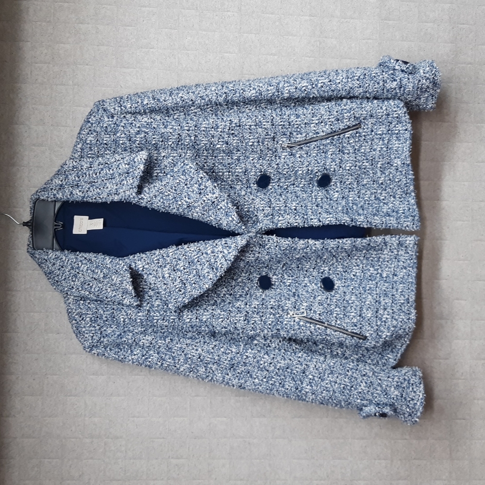 Chico's Blue Tweed Blazer